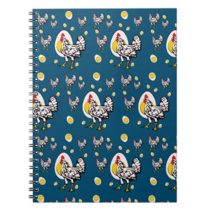 Retro Chickens Notebook