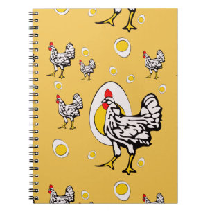 Retro Chickens Notebook