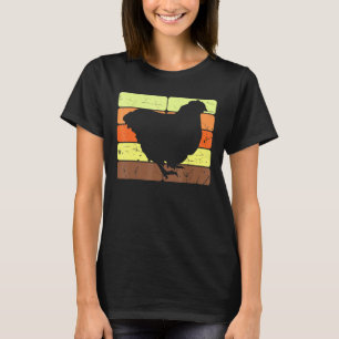 Retro Chickens Poultry Hen Hens Chick Bird Chicken T-Shirt