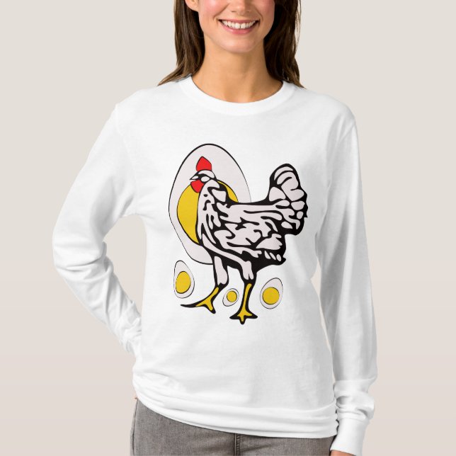 Retro Chickens T-Shirt (Front)