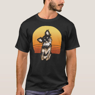 Retro Chihuahua Dad Dog Illustration T-Shirt
