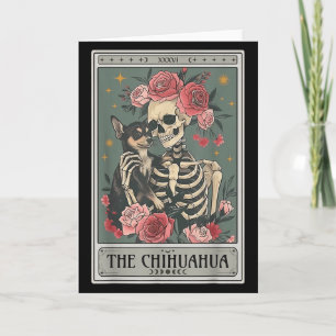 Retro Chihuahua Dog Lover The Moon Halloween , Wom Card