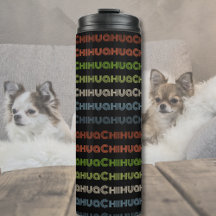 Retro Chihuahua Typography Colourful Dog Lover Gif
