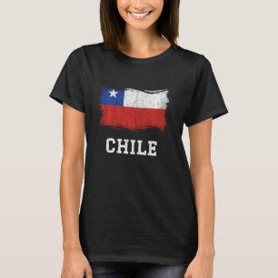 Retro Chile Flag Shirt Vintage Chilean Grunge Grap