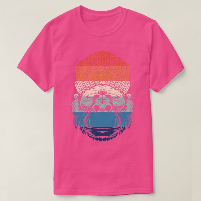 Retro Chill Gorilla T-Shirt (Design Front)