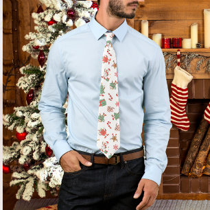 Retro Chillin' With My Snowmies Christmas Tie