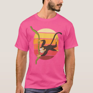 Retro Chimpanzee Animal Monkey T-Shirt