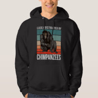 Retro Chimpanzee Quote Ape Easily Distracted By Ch
