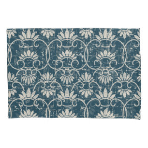 Retro China Spiral Floral Antique Pillowcase