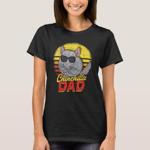 Retro Chinchilla Dad Pet Rodent Chinchilla Owner 1 T-Shirt