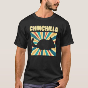 Retro Chinchilla Pet Rodent Chinchillas Lover T-Shirt