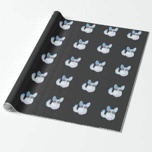 Retro Chinchilla Rodent with Sunglasses Wrapping Paper