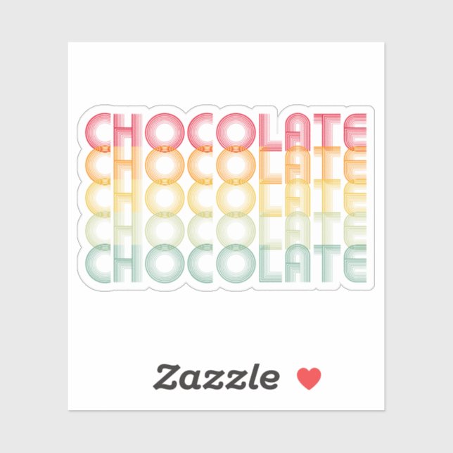 Retro Chocolate Rainbow Colour (Sheet)