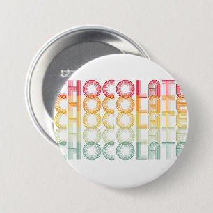 Retro Chocolate Rainbow Colour Button