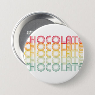 Retro Chocolate Rainbow Colour Button