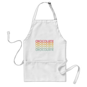 Retro Chocolate Rainbow Colour Standard Apron