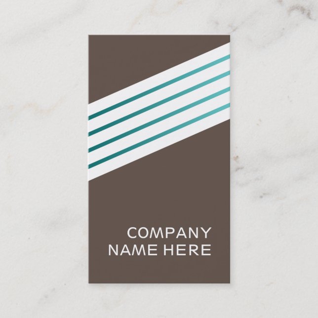 retro cholocate stripes business card (Front)