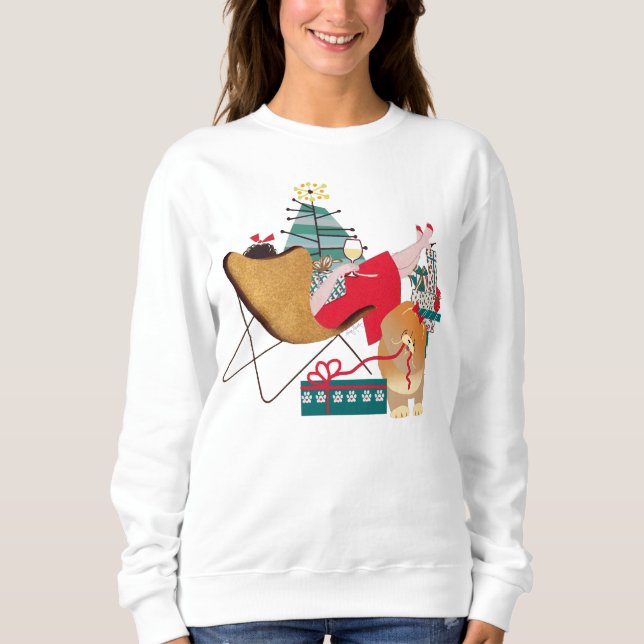 RETRO CHOW HOLIDAYS -Chow Chow Sweatshirt (Front)