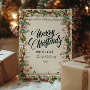 Retro Christmas Carolers Holiday