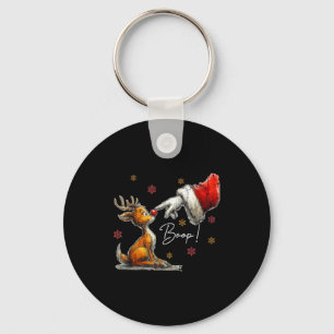 Retro Christmas Cartoon Boop, Christmas Reindeer  Key Ring