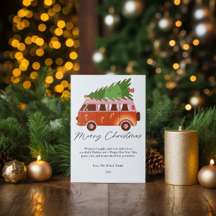 Retro Christmas Combi Flat Holiday Card