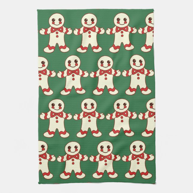 Retro Christmas Cookies Kitchen Towel Gift (Vertical)