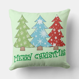 Retro Christmas Decor   Minimalist Christmas Tree  Cushion