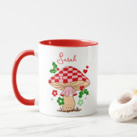 Retro Christmas Disco Ball Mushroom