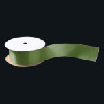 Retro Christmas Green Solid Colour  Satin Ribbon<br><div class="desc">Retro Christmas Green Solid Colour. Rich,  vintage shade of olive green. Coordinates with my Retro Christmas Green Red Cream designs.</div>