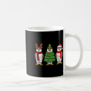 Retro Christmas Hawk Santa Reindeer  Coffee Mug