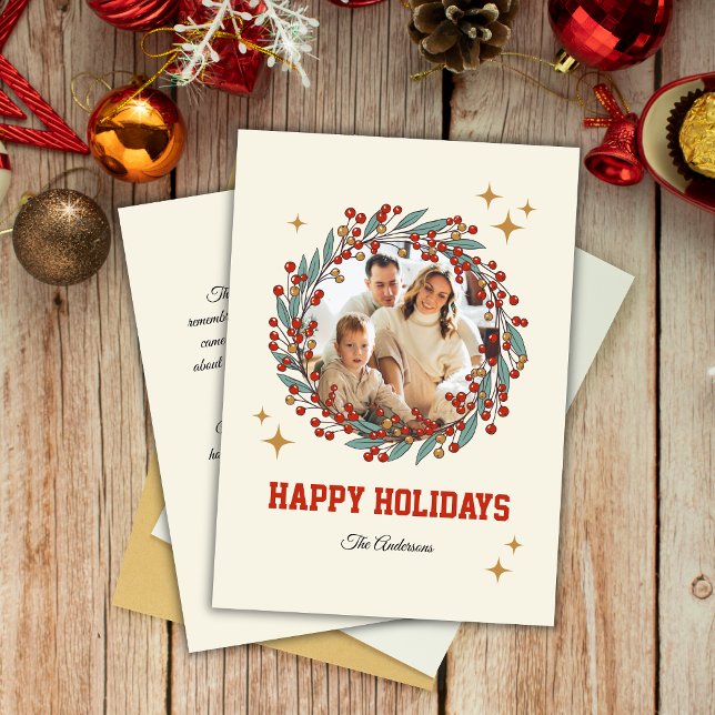 Retro Christmas Holiday  Custom Photo & Message  (Creator Uploaded)