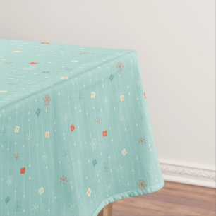 Retro Christmas Holiday Pattern Tablecloth