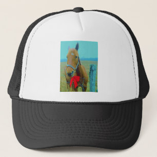 retro Christmas Horse Trucker Hat