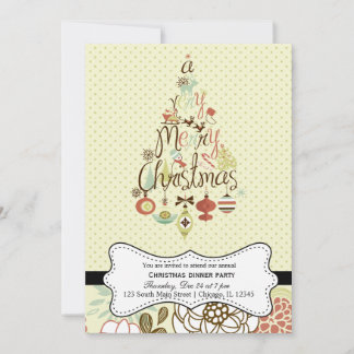 Retro Christmas Invitation