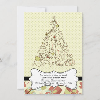 Retro Christmas Invitation