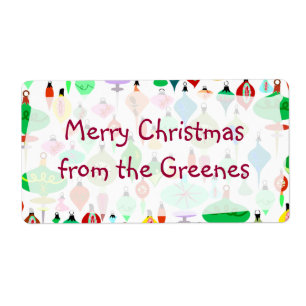 Retro Christmas Labels