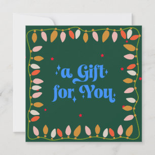 Retro Christmas Lights Gift Certificate