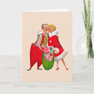 RETRO CHRISTMAS LOVE YOU GREETING CARD