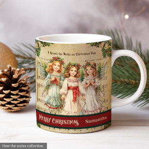Retro Christmas Mug Angel Gift for Her Keepsake