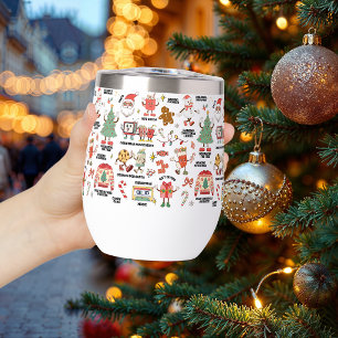Retro Christmas Nostalgic Green And Red