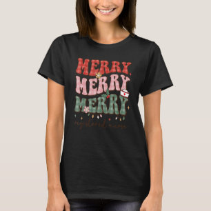 Retro Christmas Nurse Merry Registered Nurse Holid T-Shirt