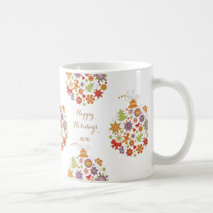 Retro Christmas Ornament Coffee Mug