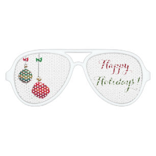 Retro  Christmas Ornaments Aviator Sunglasses