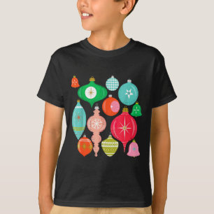 Retro Christmas Ornaments Mid Century Modern T-Shirt