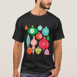 Retro Christmas Ornaments Mid Century Modern  T-Shirt