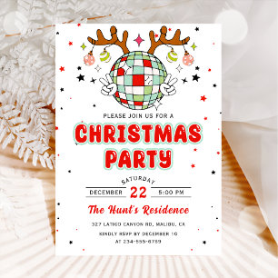 Retro Christmas Party Invitation