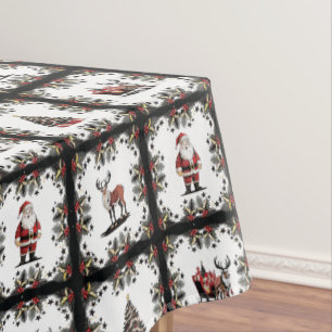 Retro Christmas Pattern Tablecloth