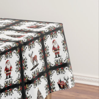 Retro Christmas Pattern Tablecloth