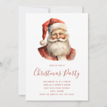 Retro Christmas Santa Claus Party