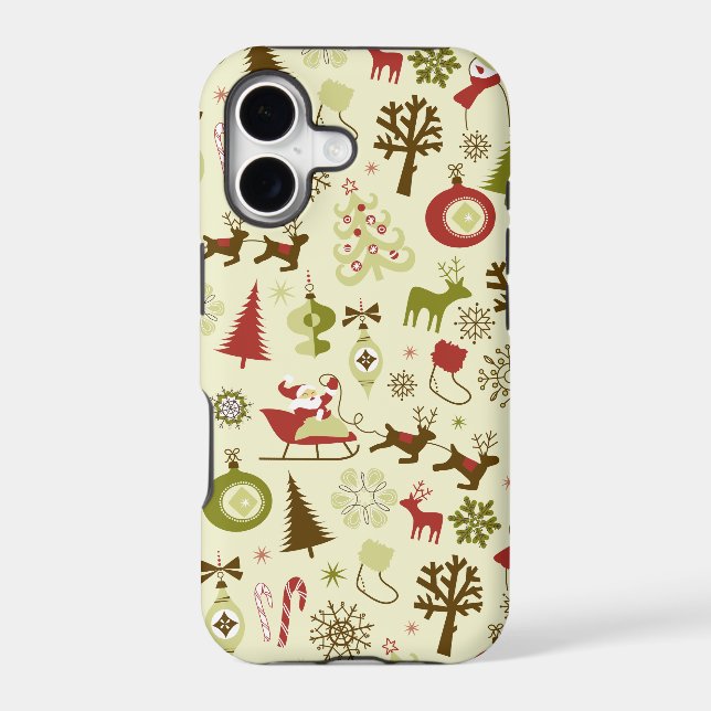 Retro Christmas Sketch Seamless Pattern (Back)